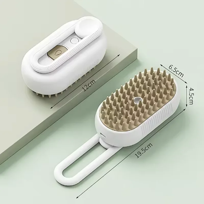 Cat Dog Pet Spray Massage Brush One Button Steam Spray Folding Rotatable Floating Hair Bath Hair Removal Brush Comb
