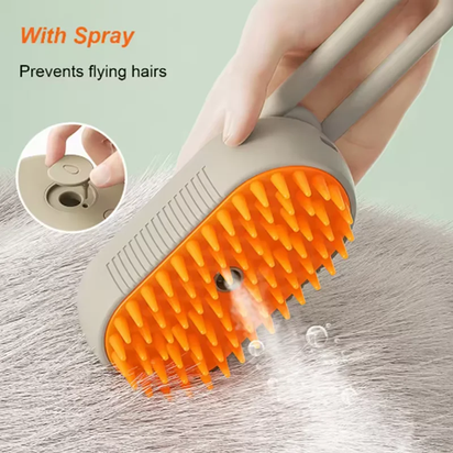 Cat Dog Pet Spray Massage Brush One Button Steam Spray Folding Rotatable Floating Hair Bath Hair Removal Brush Comb