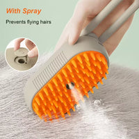 Cat Dog Pet Spray Massage Brush One Button Steam Spray Folding Rotatable Floating Hair Bath Hair Removal Brush Comb